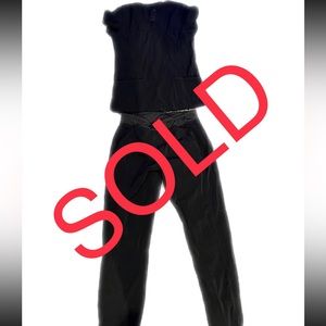 Womens black scrub set